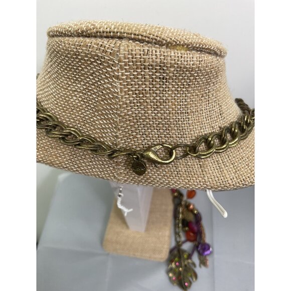 Ruby Rd. Chunky Chain Leaf Pendant Necklace With Beads & Tassel - Picture 5 of 6